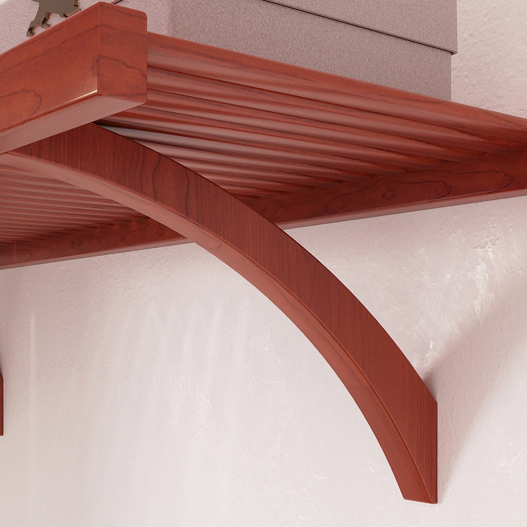 John Louis Home Solid Wood Reach-In Simplicity Closet System Red Mahogany