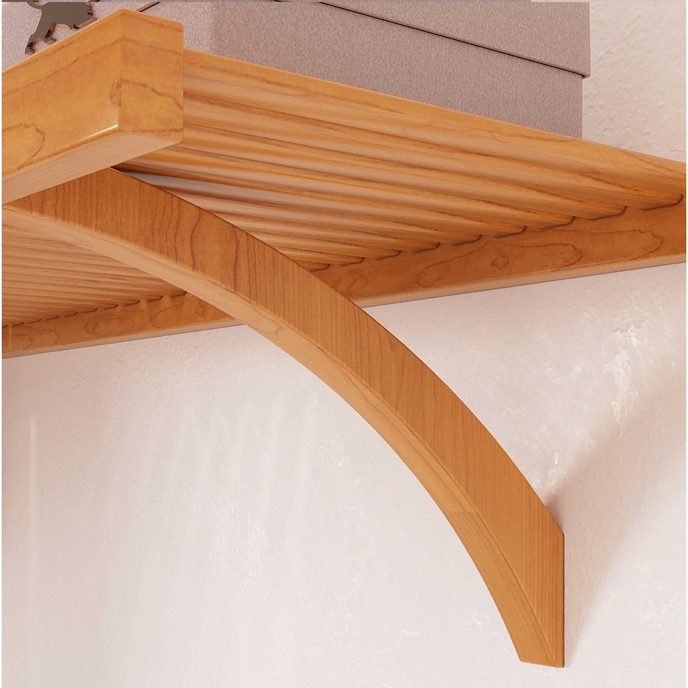 John Louis Home Solid Wood Reach-In Simplicity Closet System Honey Maple