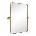TEHOME Jonathan Rectangle Pivot Tilt Metal Wall Mirror