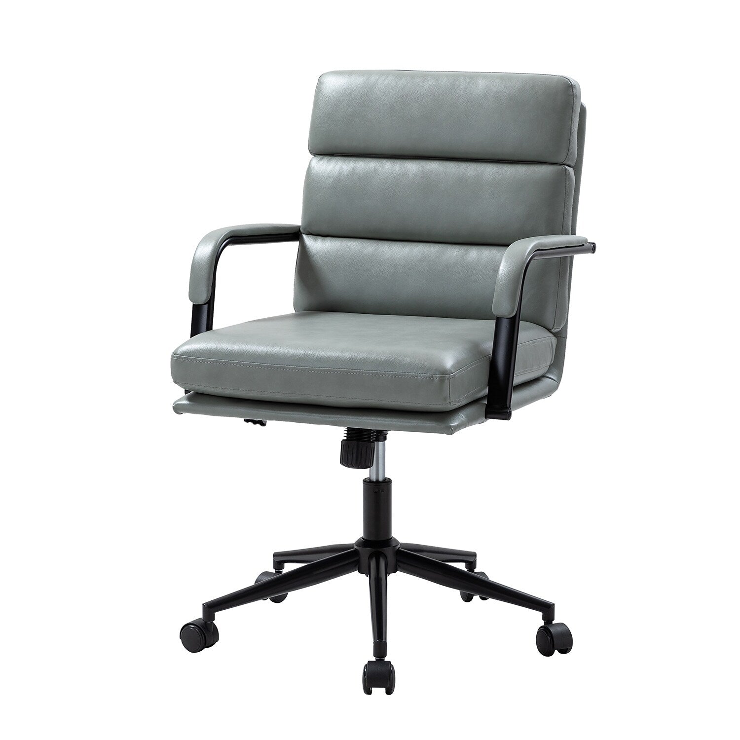 Joseph Modern Task Faux Leather Chair with Tilt Lock and Center Tilt by HULALA HOME