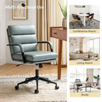 Joseph Modern Task Faux Leather Chair with Tilt Lock and Center Tilt by HULALA HOME