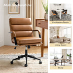 Joseph Modern Task Faux Leather Chair with Tilt Lock and Center Tilt by HULALA HOME