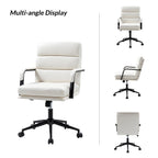 Joseph Modern Task Faux Leather Chair with Tilt Lock and Center Tilt by HULALA HOME