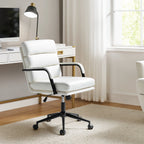 Joseph Modern Task Faux Leather Chair with Tilt Lock and Center Tilt by HULALA HOME