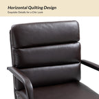 Joseph Modern Task Faux Leather Chair with Tilt Lock and Center Tilt by HULALA HOME