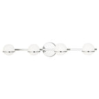 Justice Design Group EVOLV Fusion Centric 4-Light Bath Bar with Opal Glass Shade