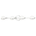 Justice Design Group EVOLV Fusion Centric 4-Light Bath Bar with Opal Glass Shade
