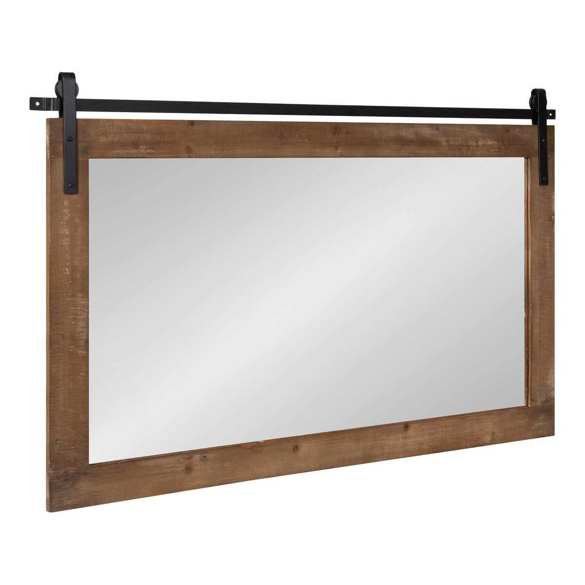 Kate and Laurel Cates Rustic Rectangular Wall Mirror