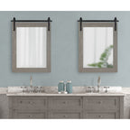 Kate and Laurel Cates Rustic Rectangular Wall Mirror