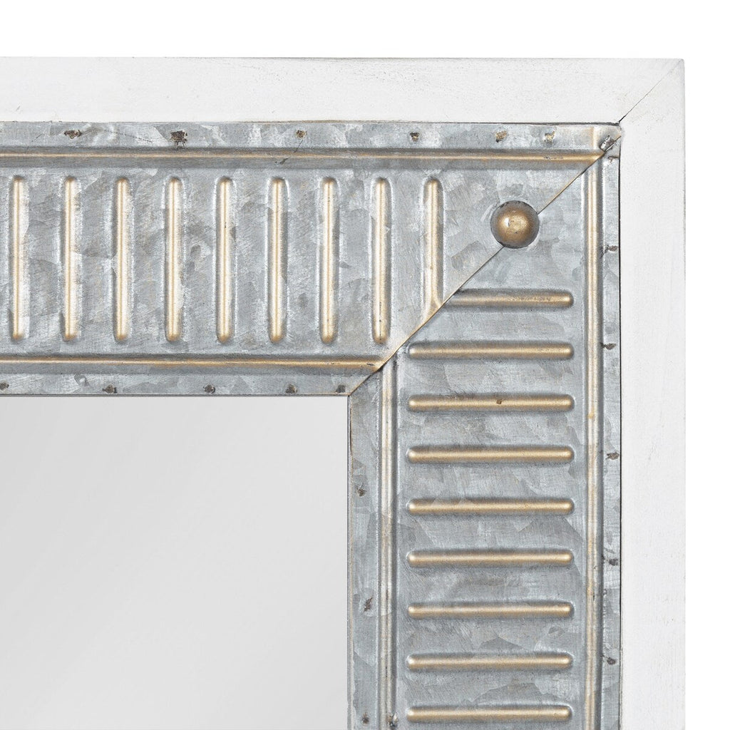 Kate and Laurel Deely Wood and Metal Wall Mirror
