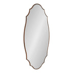 Kate and Laurel Leanna Scalloped Oval Wall Mirror