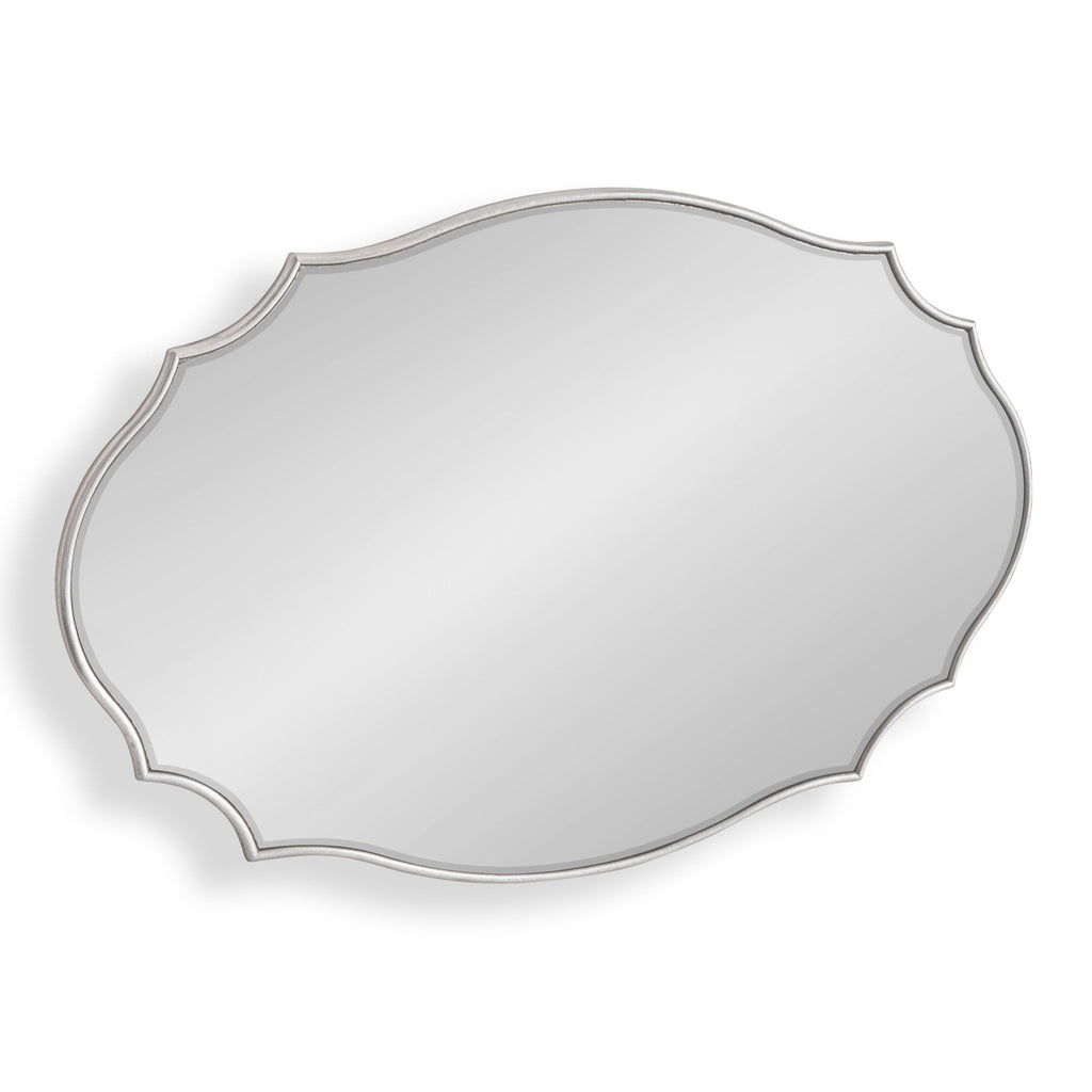 Kate and Laurel Leanna Scalloped Oval Wall Mirror
