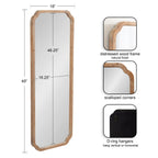 Kate and Laurel Marston Square Wood Wall Mirror