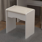Kerrogee Makeup Vanity Set with Adjustable Lighted Mirror & Stool - 39.4L x 19.7W x 53.5H