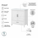 Key West 32W Bathroom Vanity with Sink by Bush Furniture