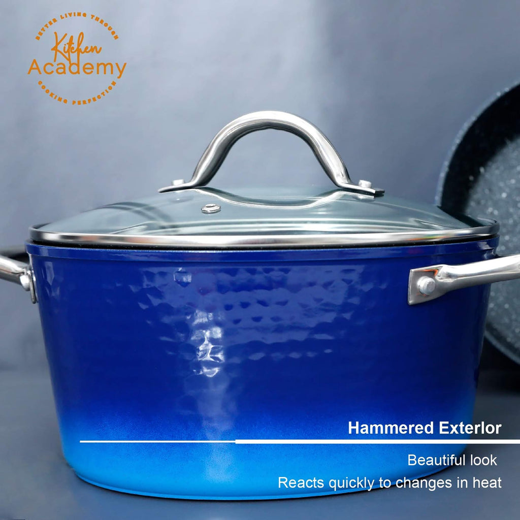 Kitchen Granite Cookware Set, Cooking Pans Set Non-Stick Pots 12/15/30-piece Set