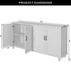 Kitchen Sideboard Coffee Bar Cabinet Accent Storage Cabinet