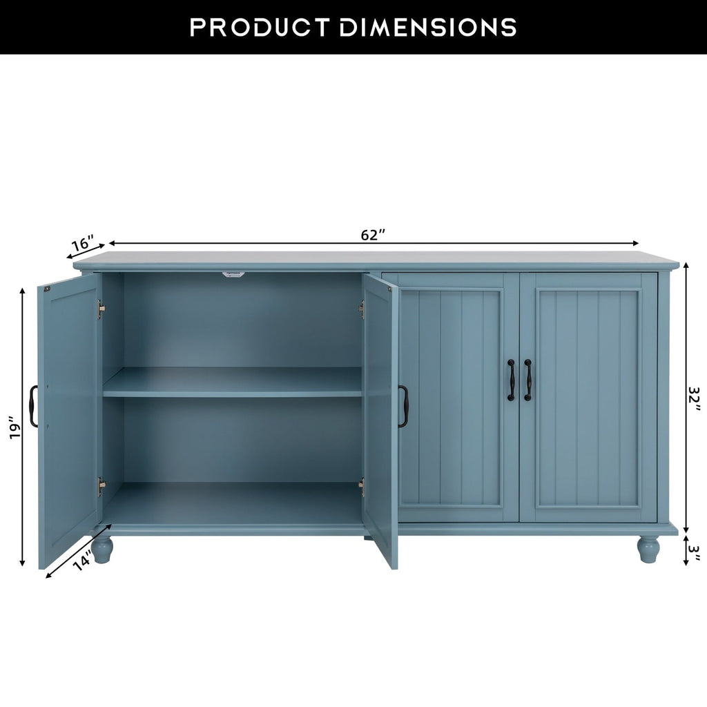 Kitchen Sideboard Coffee Bar Cabinet Accent Storage Cabinet