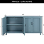 Kitchen Sideboard Coffee Bar Cabinet Accent Storage Cabinet