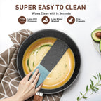 Kitchen Cookware Sets Nonstick, 12 Piece Pots and Pans Set Granite Cooking Set