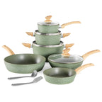 Kitchen Cookware Sets Nonstick, 12 Piece Pots and Pans Set Granite Cooking Set