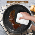 Kitchen Granite Cookware Set, Cooking Pans Set Non-Stick Pots 12/15/30-piece Set