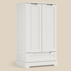 Kitchen Storage Pantry Cabinet, Freestanding Bathroom Storage Cabinet with 2 Doors and Drawers