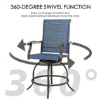 Kozyard Isabella High Swivel Bar Stools/Chair Set