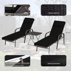 Kullavik 3-PiecesOutdoor Chaise Lounge Set