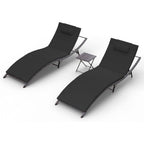 Kullavik 3-PiecesOutdoor Chaise Lounge Set