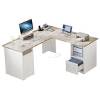 Moasis L Shaped Gaming Desk 59-Inch Computer Corner Desk with Monitor Stand