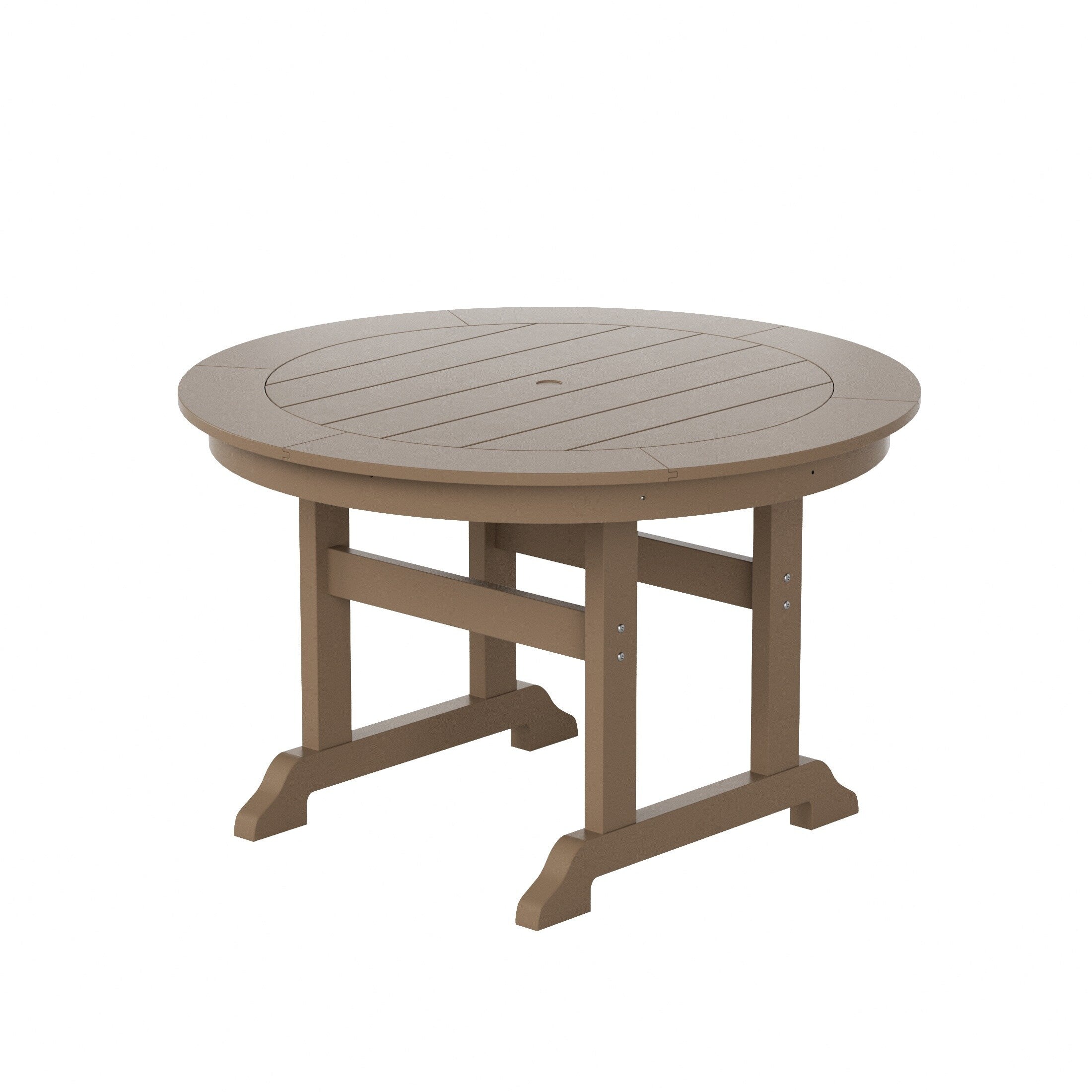 Polytrends Laguna Hdpe All Weather Outdoor Patio Dining Set with Round Table, Armchairs (5-Piece Set)