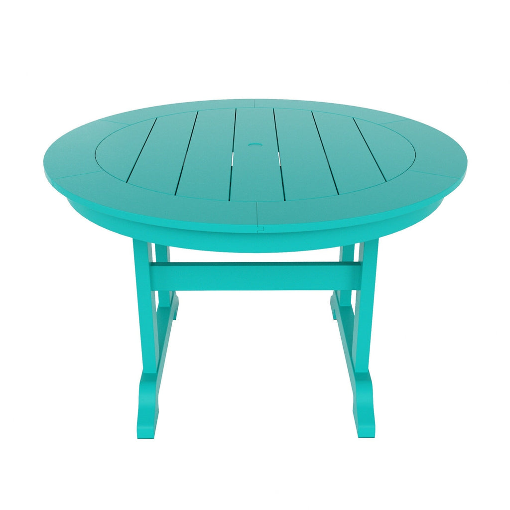 Polytrends Laguna Hdpe All Weather Outdoor Patio Dining Set with Round Table, Armchairs (5-Piece Set)