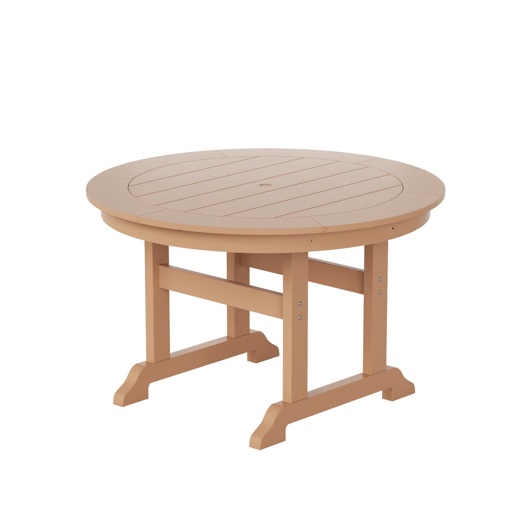 Polytrends Laguna Hdpe All Weather Outdoor Patio Dining Set with Round Table, Armchairs (5-Piece Set)