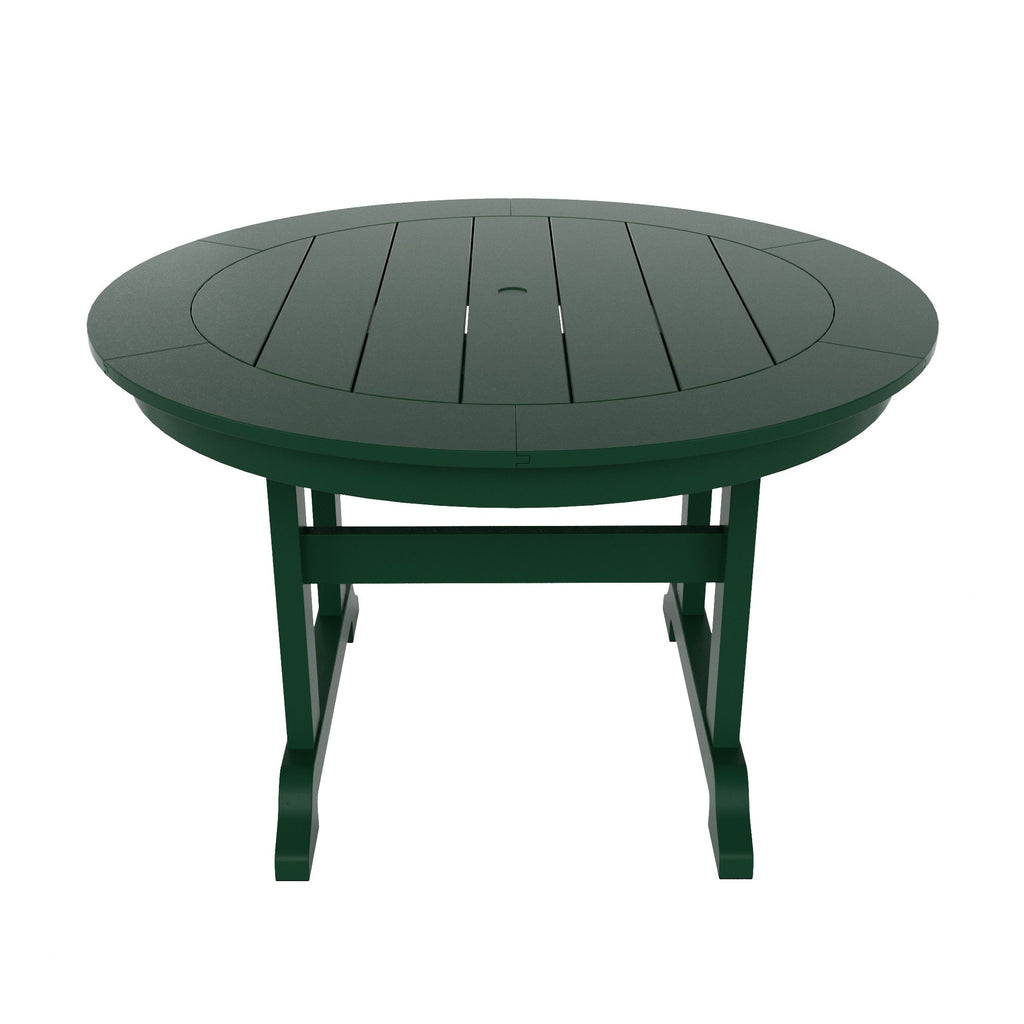 Polytrends Laguna Hdpe All Weather Outdoor Patio Dining Set with Round Table, Armchairs (5-Piece Set)