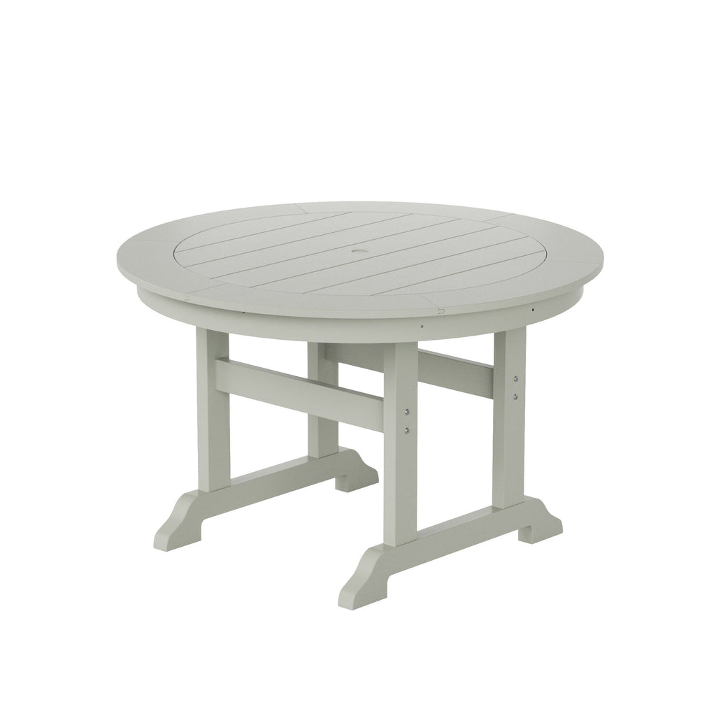 Polytrends Laguna Hdpe All Weather Outdoor Patio Dining Set with Round Table, Armchairs (5-Piece Set)