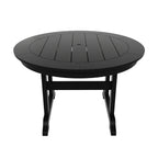 Polytrends Laguna Hdpe All Weather Outdoor Patio Dining Set with Round Table, Armchairs (5-Piece Set)