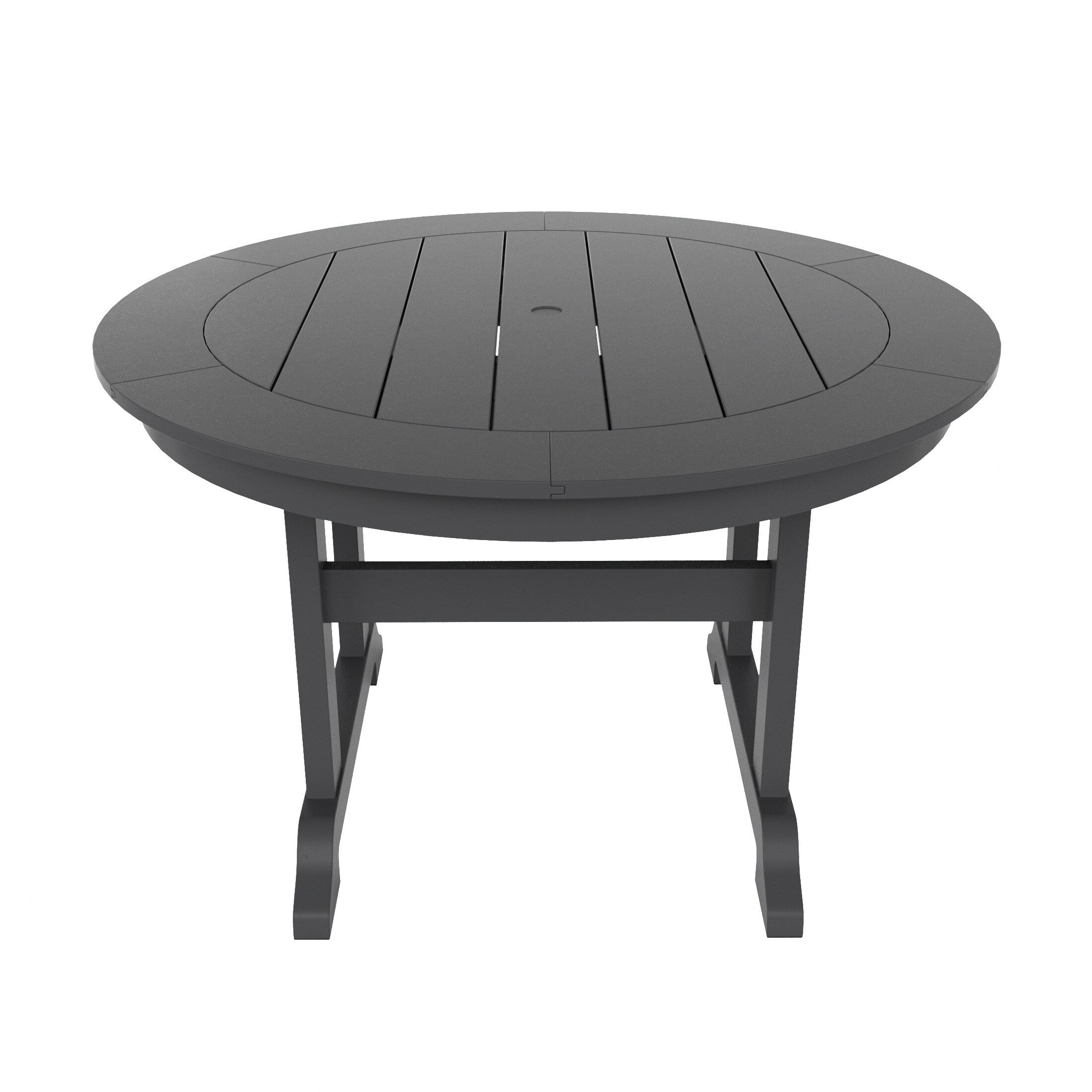 Polytrends Laguna Hdpe All Weather Outdoor Patio Dining Set with Round Table, Armchairs (5-Piece Set)