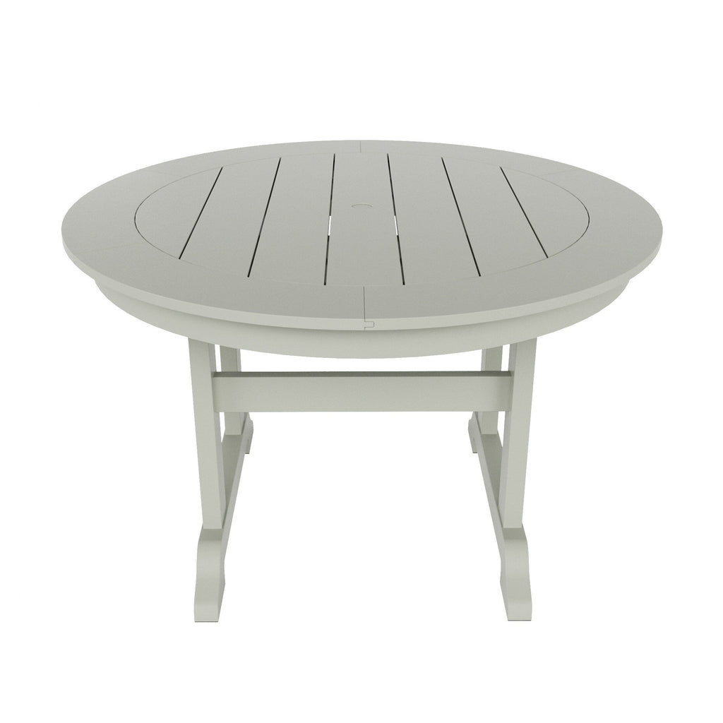 Polytrends Laguna Hdpe All Weather Outdoor Patio Dining Set with Round Table, Armchairs (5-Piece Set)