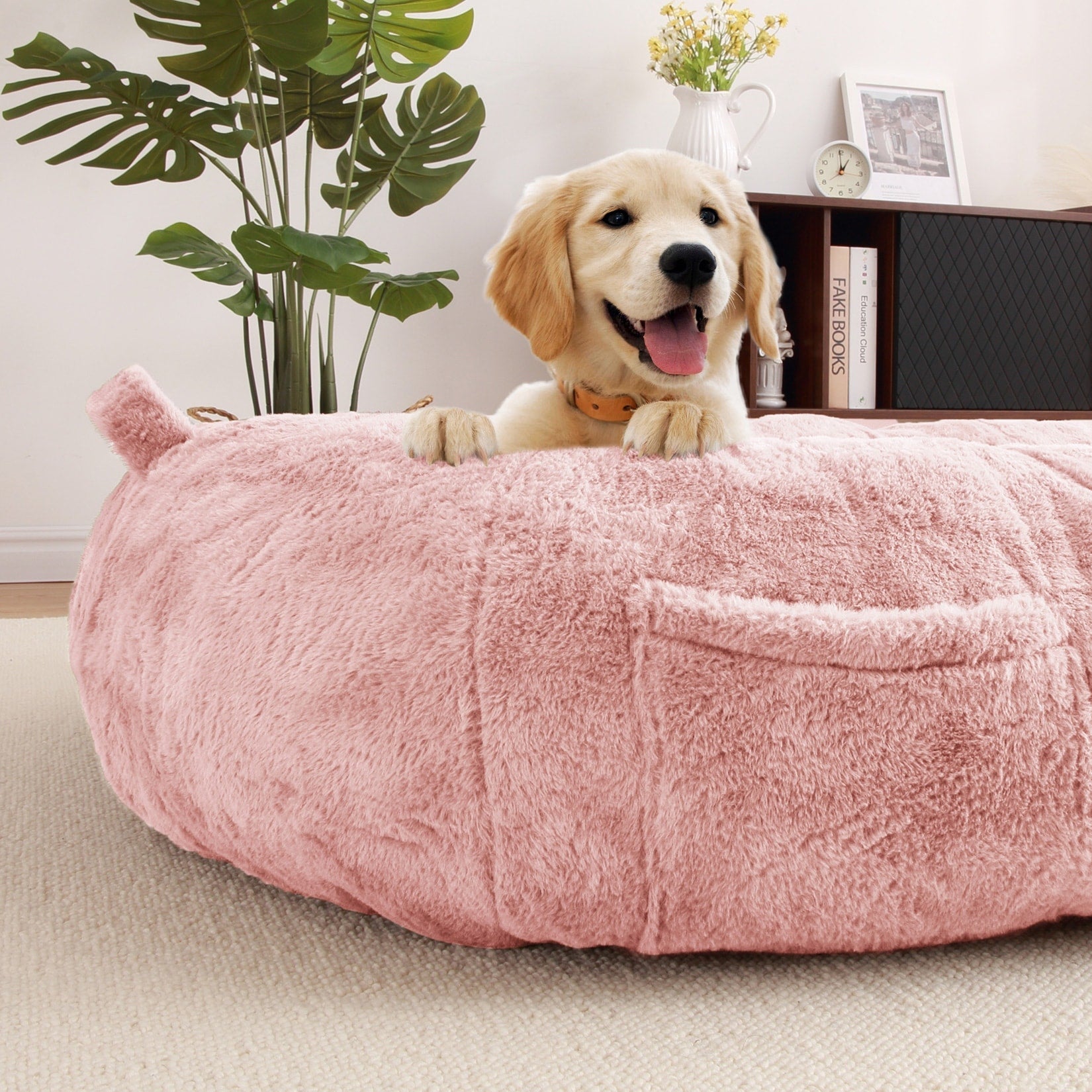 Large Dog Bed Washable Human Size Bed with Removable Cover