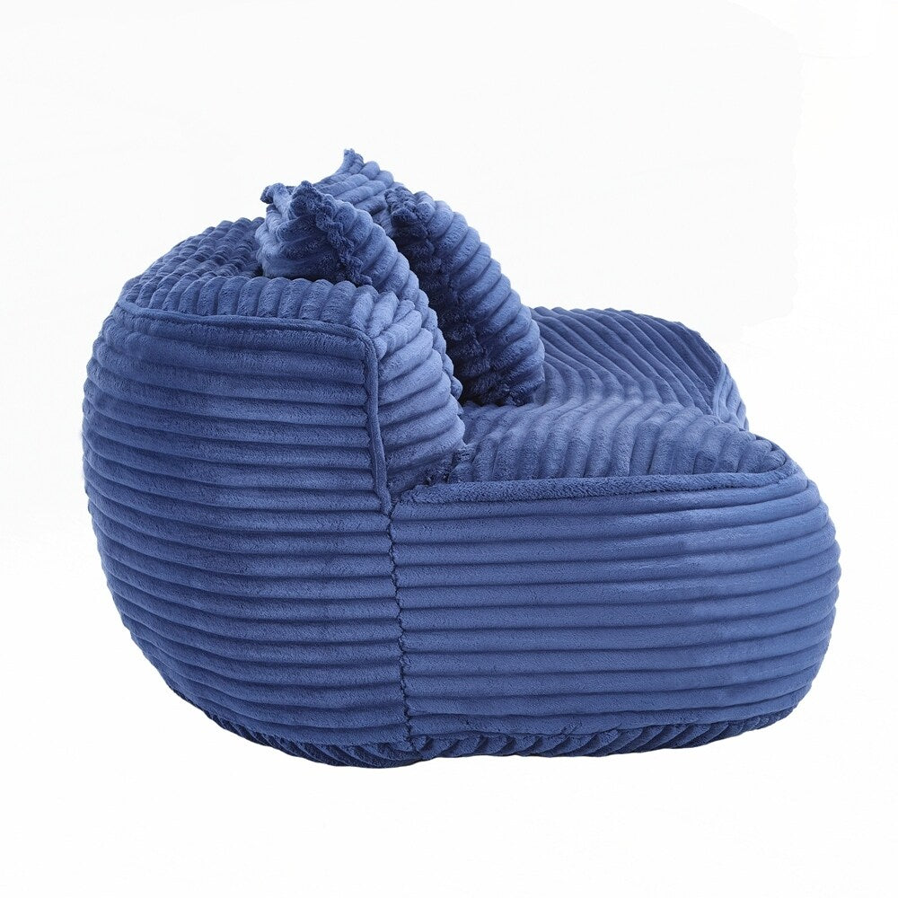 Lazy Sofa Durable Comfort Lounger High Back Bean Bag Chair Couch for Adults and Kids - 2 Seat