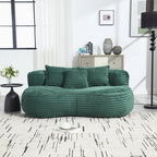 Lazy Sofa Durable Comfort Lounger High Back Bean Bag Chair Couch for Adults and Kids - 2 Seat