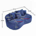 Lazy Sofa Durable Comfort Lounger High Back Bean Bag Chair Couch for Adults and Kids - 2 Seat