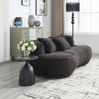 Lazy Sofa Durable Comfort Lounger High Back Bean Bag Chair Couch for Adults and Kids - 2 Seat