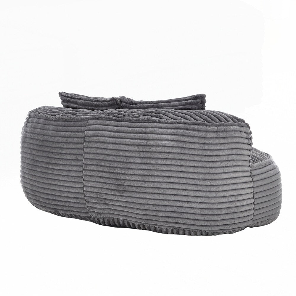 Lazy Sofa Durable Comfort Lounger High Back Bean Bag Chair Couch for Adults and Kids - 2 Seat