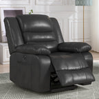 Leather Lift Recliner Chair With Dual Motor, Oversized Power Recliners With Electric Massage Heating