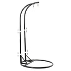 LeisureMod 2 Person Hanging Egg Chair with Stand - Outdoor/Indoor Rattan Wicker Patio Swing Hammock Lounger with Cushions