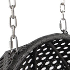 LeisureMod 2 Person Hanging Egg Chair with Stand - Outdoor/Indoor Rattan Wicker Patio Swing Hammock Lounger with Cushions