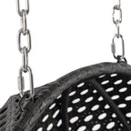 LeisureMod 2 Person Hanging Egg Chair with Stand - Outdoor/Indoor Rattan Wicker Patio Swing Hammock Lounger with Cushions