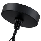 Lennie 20 in. 4-Light Rattan Tiered Drum Chandelier Light with Black Canopy - 20 in. W - 20 in. W